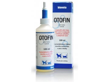 Ušní péče pro psy a kočky Otofin roztok 100 ml