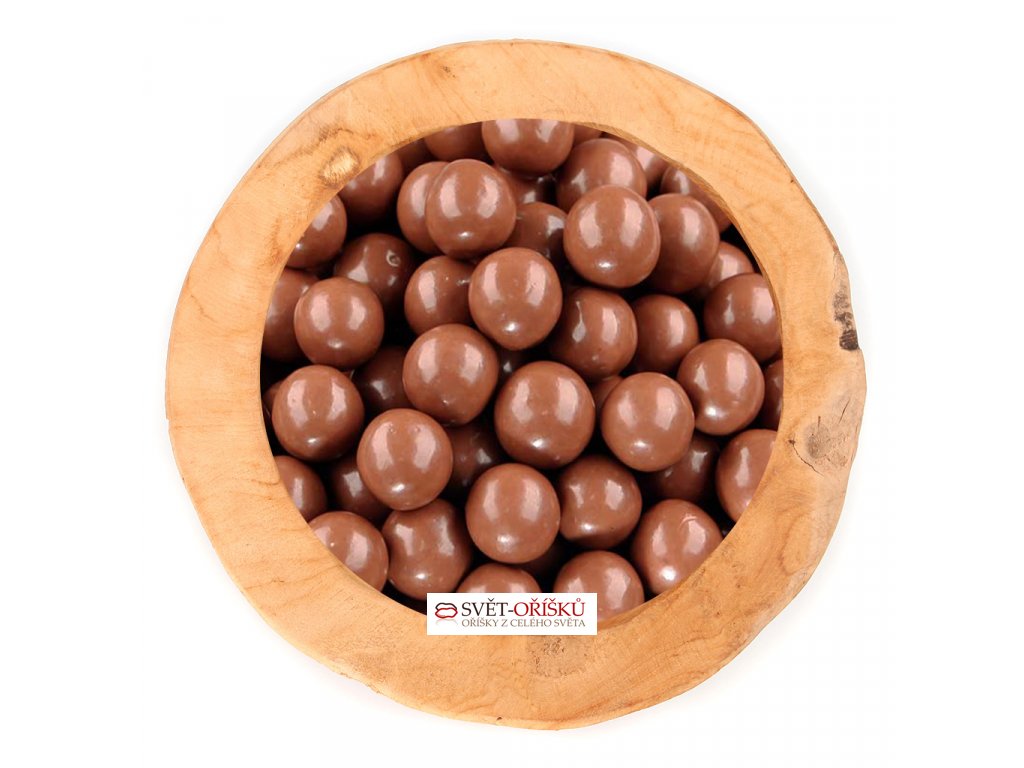 SVĚT OŘÍŠKŮ Marcipánové kuličky v mléčné čokoládě