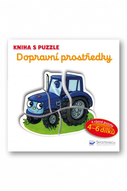 Kniha s puzzle - Dopravní prostředky  Vera Bruggeman