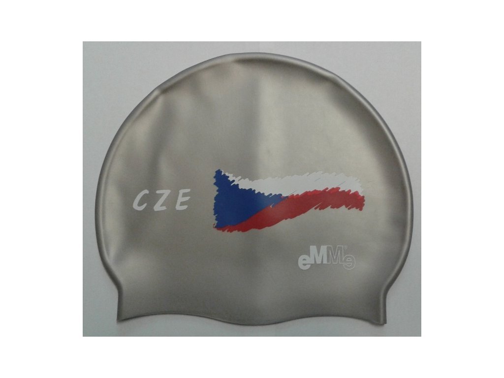 Plavecká čepice Emme Czech flag