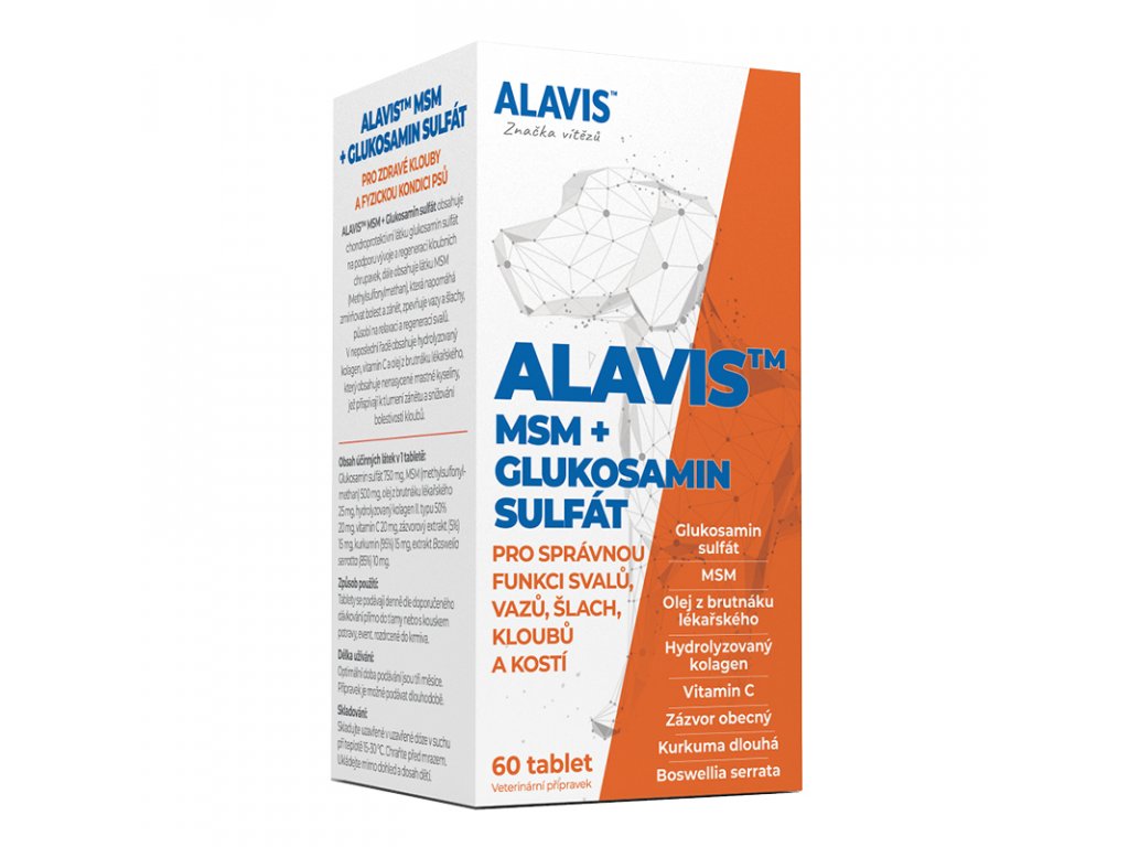 alavis msm + glukosamin sulfát box