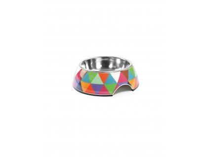 crystal steel dog bowl