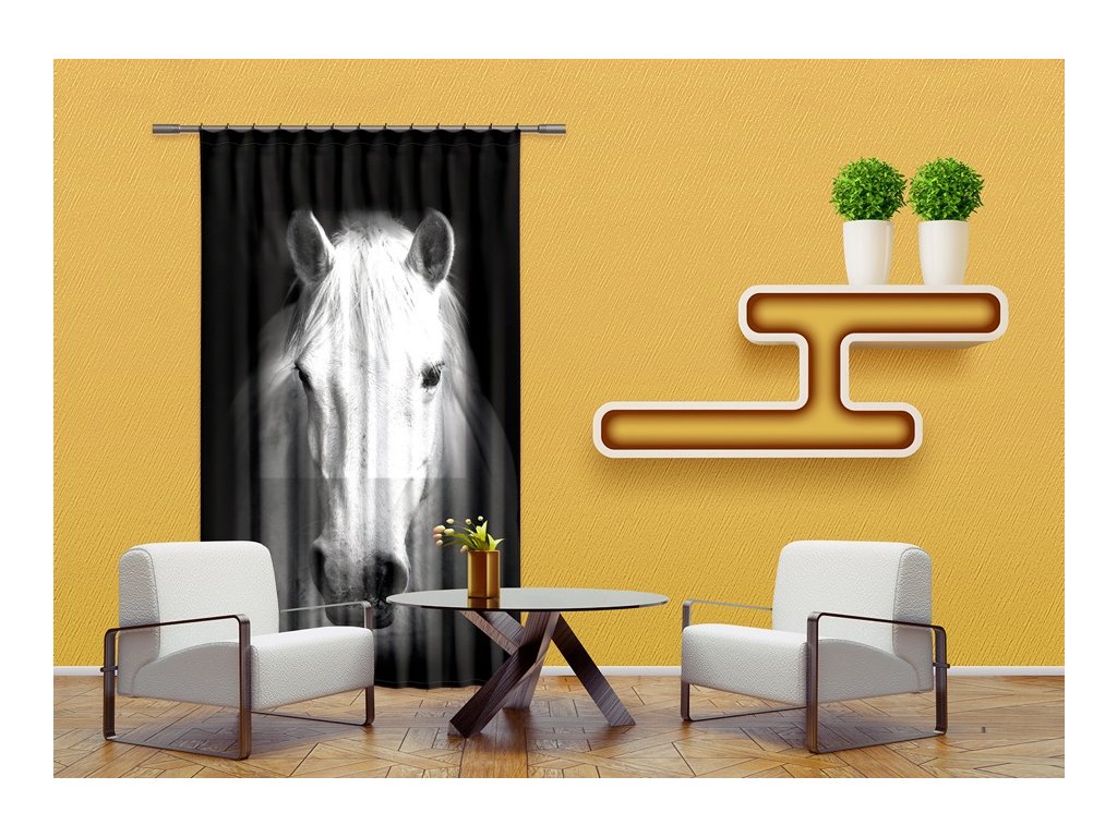 Textilní závěs HORSE FCPL6520, 140 x 245 cm (1 ks), úplné zastínění