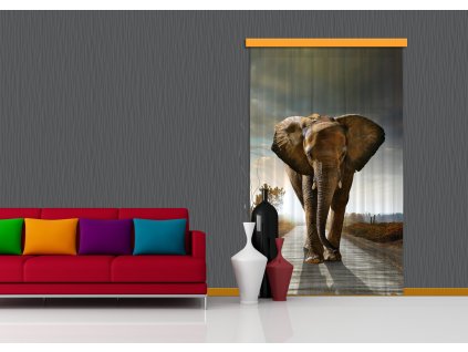 Textilní závěs ELEPHANT FCSL7507, 140 x 245 cm (1 ks), lehké zastínění