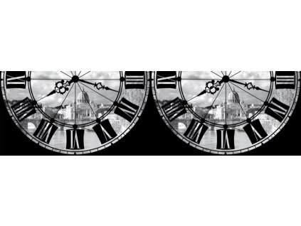 WB8204 Samolepicí bordura, šíře 14 cm Roma with Clock, 14 x 500 cm