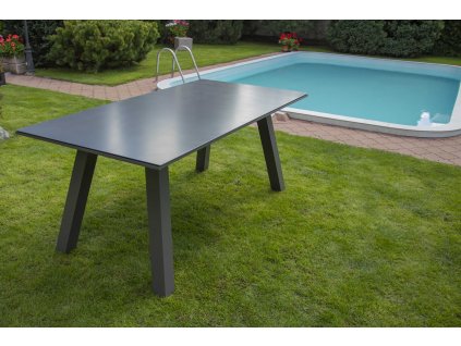 Zahradní hliníkový stůl California šedý