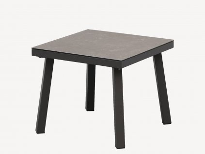 Zahradní odkládací stolek hliníkový šedý