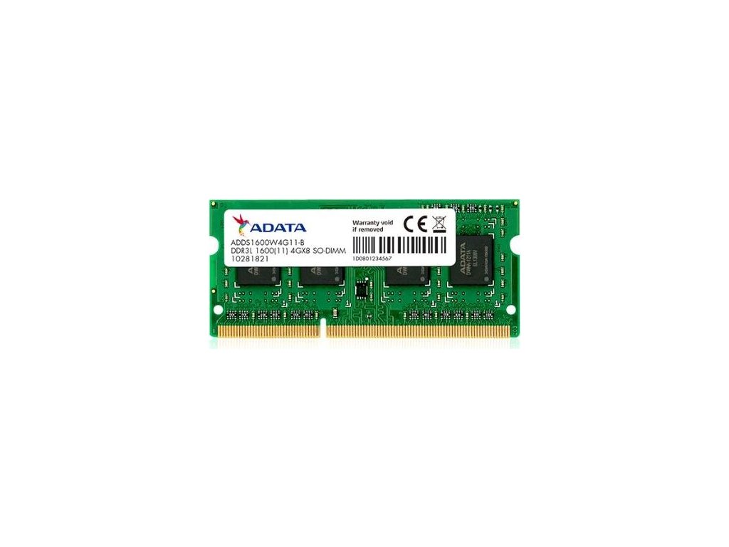 ADATA ADDS1600W4G11-S DDR3L SODIMM 4GB 1600MHz CL11 1.35V
