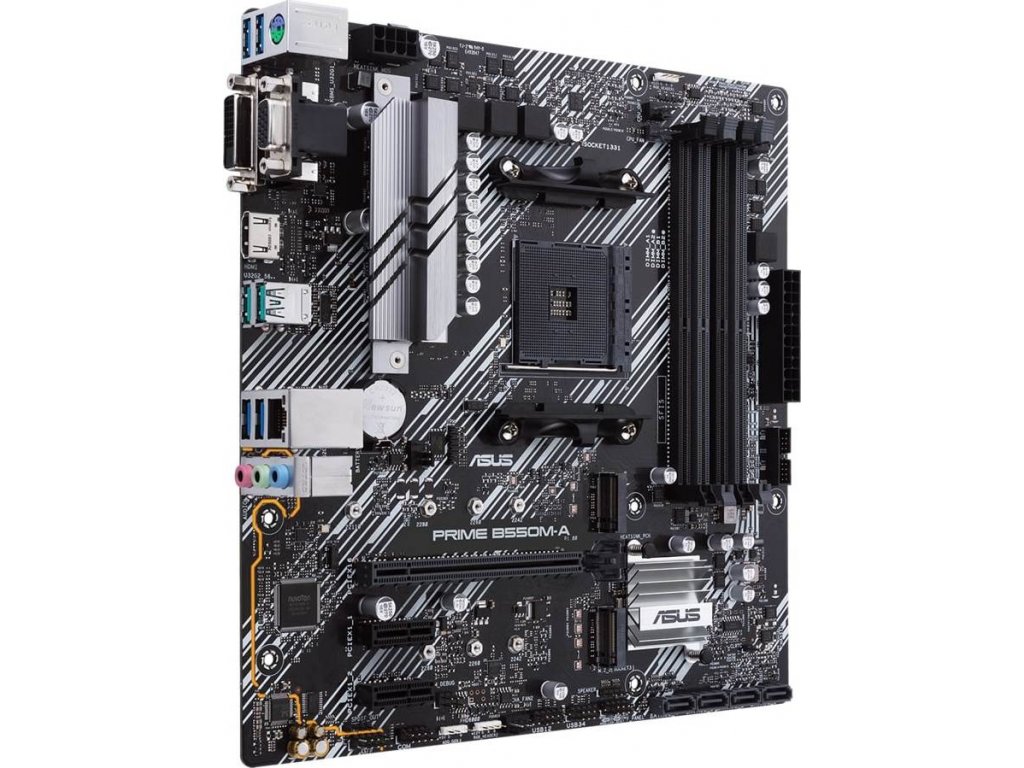 ASUS MB Sc AM4 PRIME B550M-A/CSM, AMD B550, 4xDDR4, 1xHDMI, 1xDVI, 1xVGA, mATX