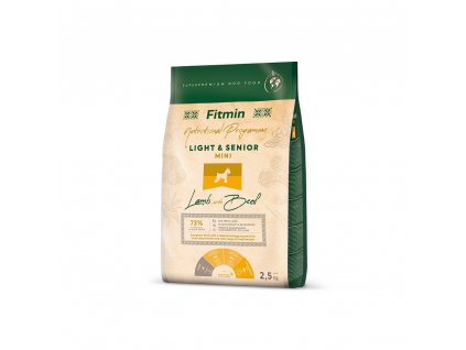 fitmin dog mini light senior lamb beef 2 5 kg h L