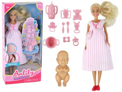 Barbie panenka Anlily s těhotenským bříškem