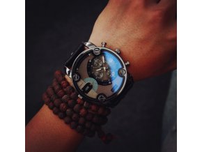 Pre mužov - pánske hodinky Moderné hodinky čierne, hnědé- Darčeky na Vianoce (Farba Čierna)