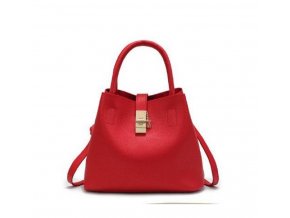 Stylová dámská kabelka taška do ruky červená černá a růžová barva na výběr (Barva: růžová)