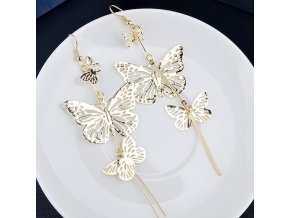 Darčeky pre ženy- náušnice s motýľmi v troch farbách- Vianočné darčeky, Výpredaj skladu
