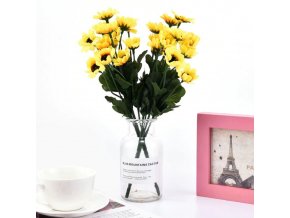 Dekorácie - slnečnica - kvety - umelé kvety - umelé slnečnica do vázy 15 hláv