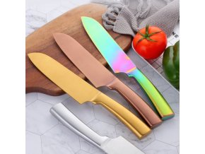 Kuchyňa - nerezový nôž v metalických farbách - varenie - nôž - vianočný darček