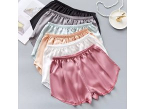 Oblečenie - kraťasy - dámske saténové šortky na spanie - dámske pyžamo - darček pre ženu