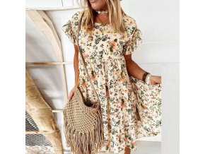 Oblečenie - šaty - letné kvetinové šaty s volánikmi - dámske šaty - výpredaj skladu