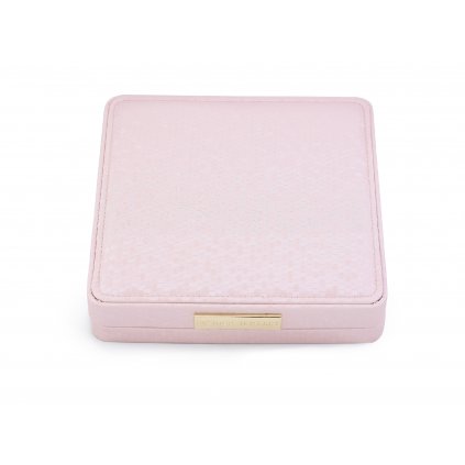 Luxusní dárková krabička na šperky 8,5 * 9cm růžová