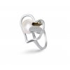 Stříbrný prsten s pravou říční perlou TAJ-0100