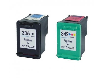 Tinta HP 336 XL black (C9362EE) + HP 342 XL color (C9361EE) - kompatibilný