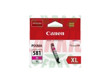 Canon originální ink CLI-581M XL, magenta, 8,3ml, 2050C001, very high capacity, Canon PIXMA TR7550,TR8550,TS6150,TS6151,TS8150,TS8