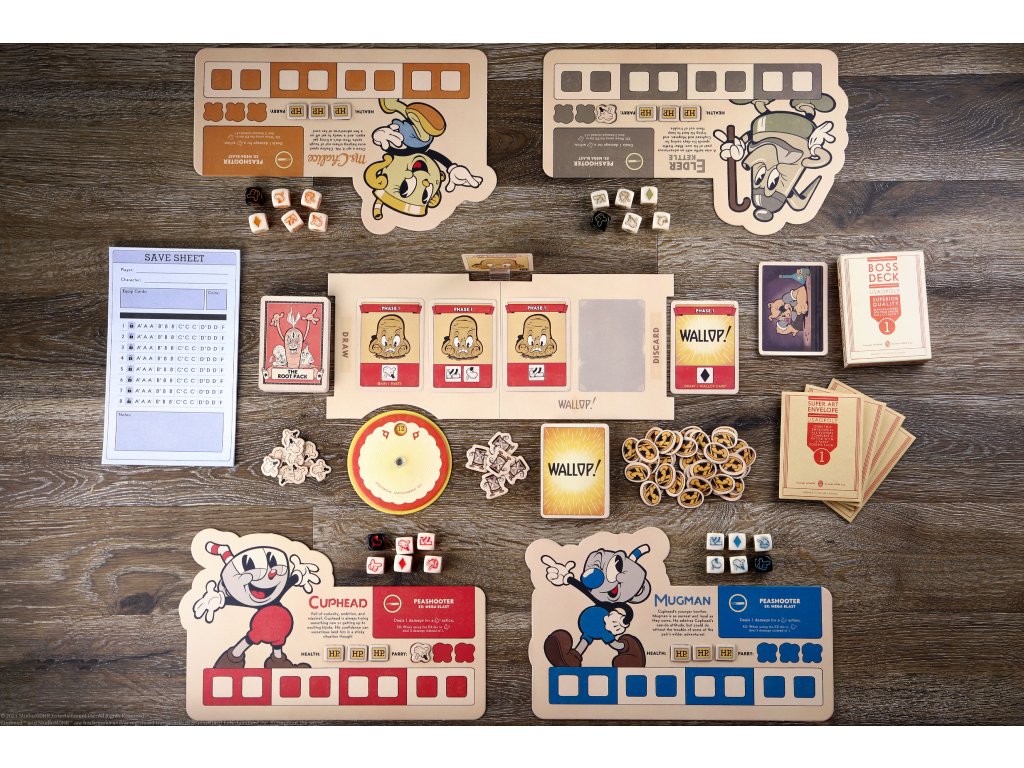 USAopoly Cuphead Fast Rolling Dice Game Obrázek