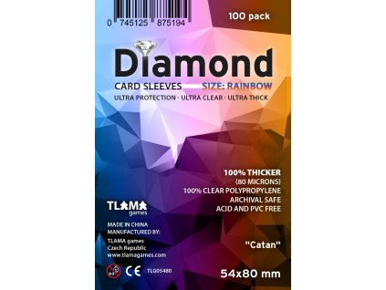 TLAMA games - Obaly na karty Diamond Rainbow: "Catan" (54x80 mm)