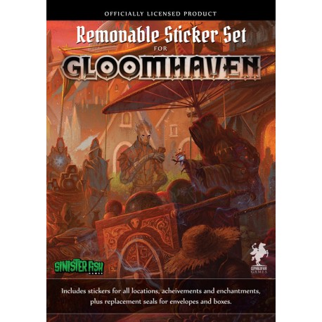 Sinister Fish Games Gloomhaven Removable Sticker Set Obrázek