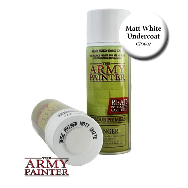 Army Painter - Base Primer - Matt White Spray 400ml Obrázek