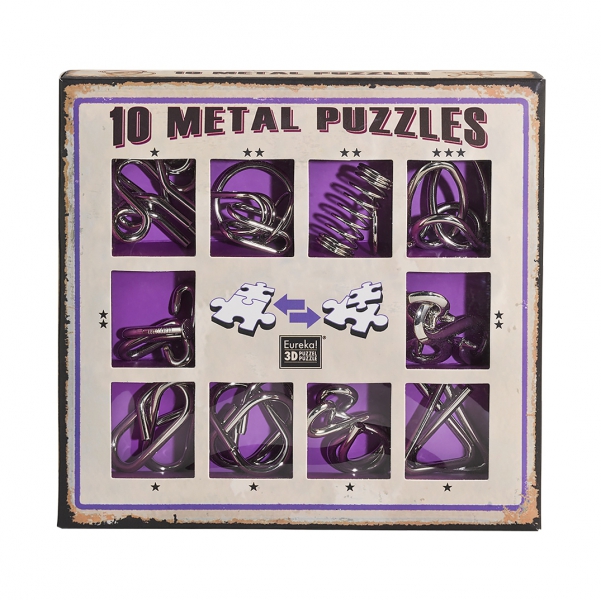 Albi Sada 10 hlavolamů - červená Obrázek