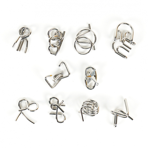 Albi Sada 10 hlavolamů - červená Obrázek