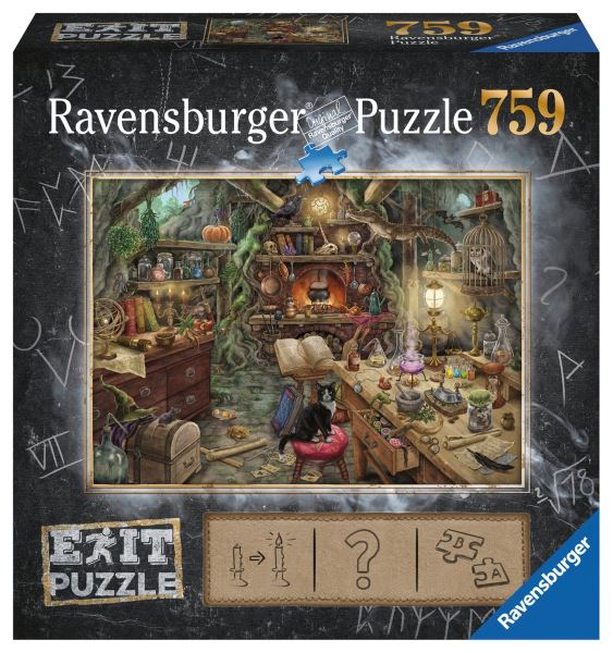 Ravensburger EXiT Puzzle: Hexenküche (Kouzelnická kuchyně) Obrázek