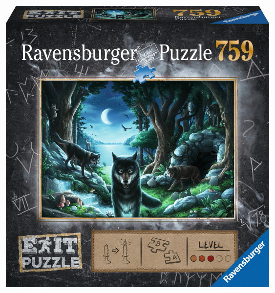 Ravensburger EXiT Puzzle: Wolfgeschichten (Vlčí příběhy) Obrázek