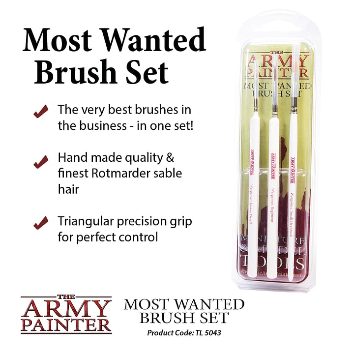 Army Painter: Most Wanted Brush Set Obrázek