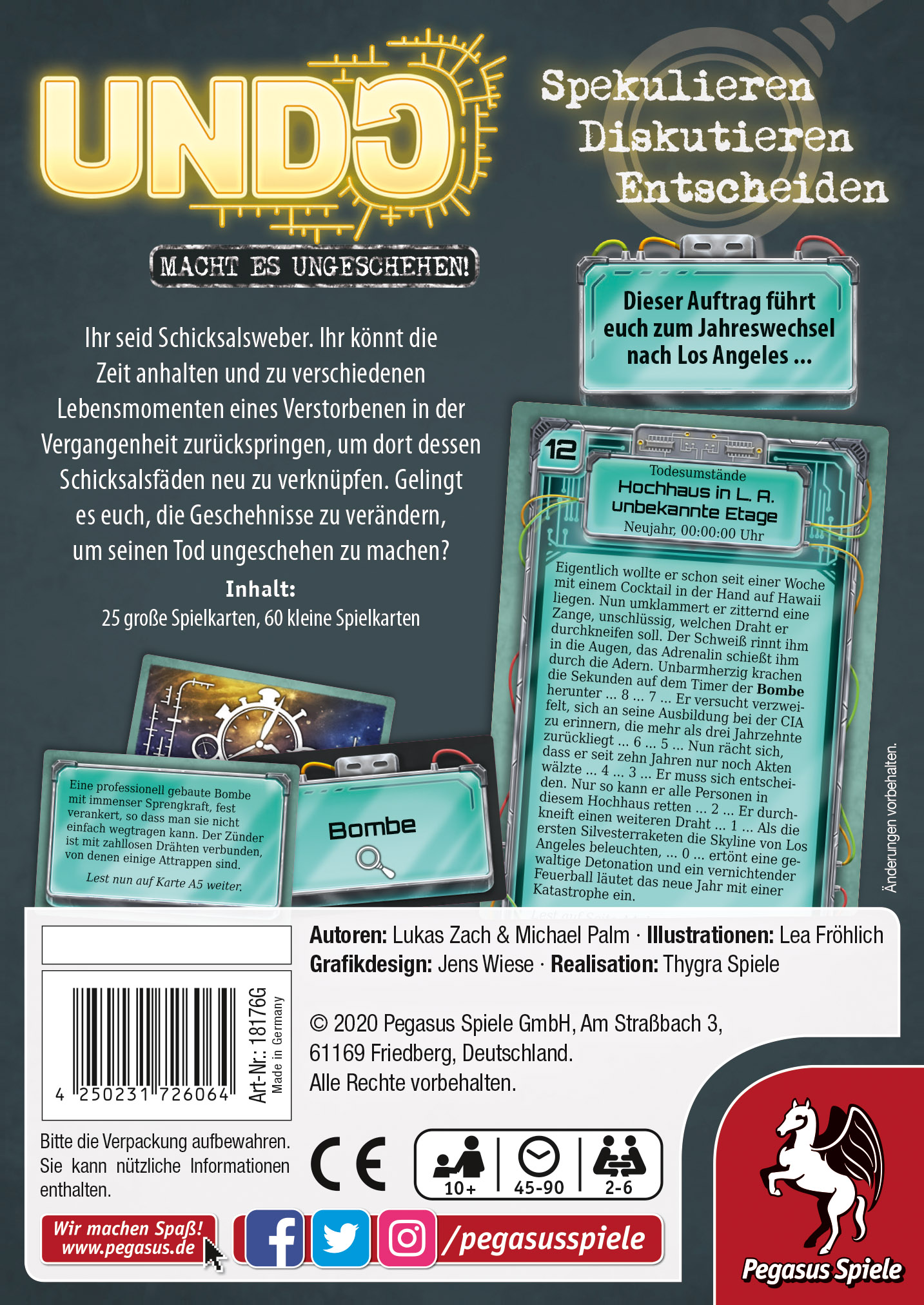 Pegasus Spiele UNDO - Forbidden Knowledge Obrázek