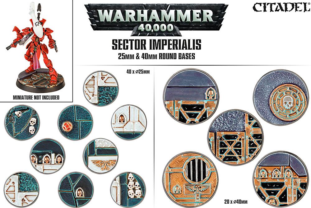Citadel Sector Imperialis: 25 & 40mm Round Bases Obrázek