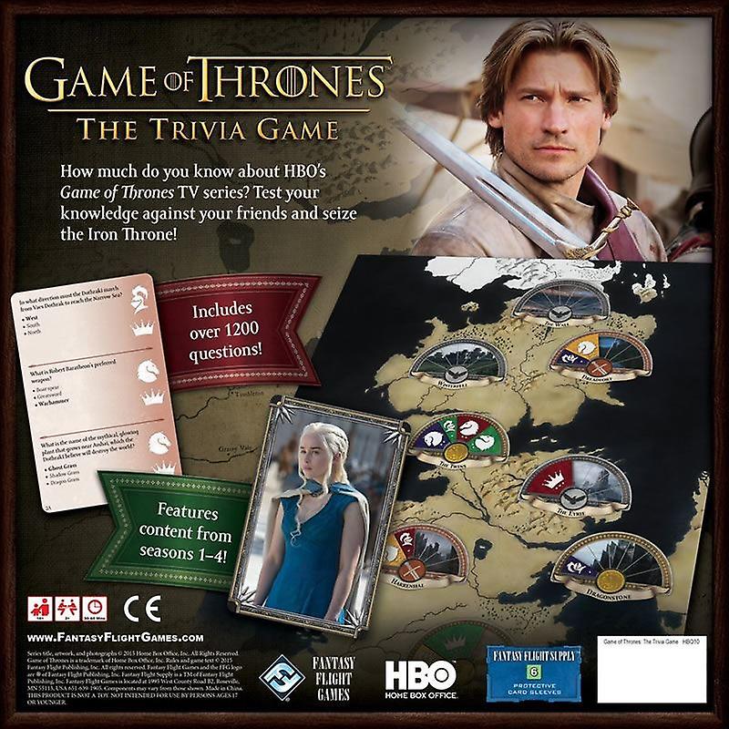 Fantasy Flight Games A Game Of Thrones The Trivia Game Obrázek