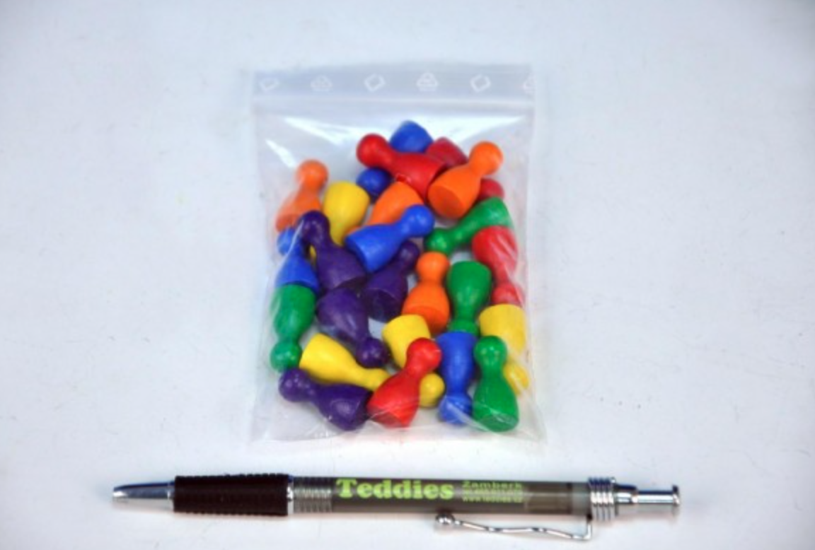 Detoa Dřevěné figurky 24ks 6 barev Obrázek