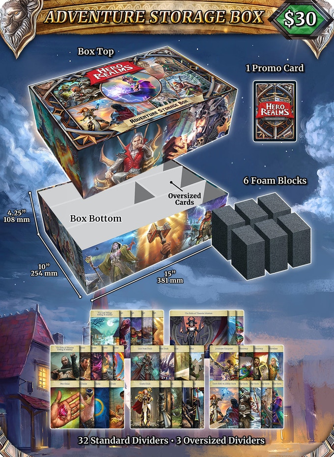 White Wizard Games Hero Realms: Adventure Storage Box Obrázek