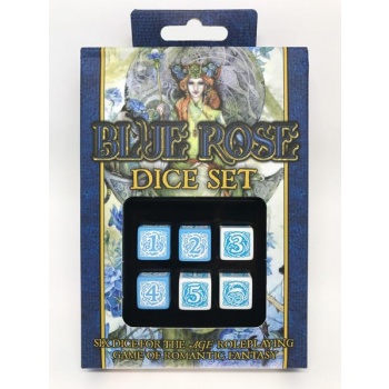 Q-Workshop Blue Rose Dice Set Obrázek