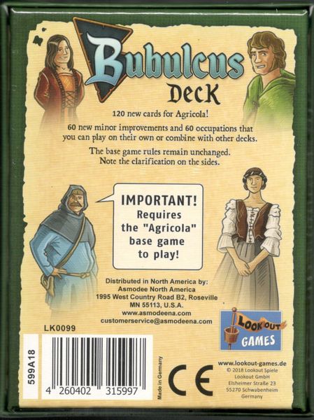 Lookout Games Agricola: Bubulcus Deck Obrázek