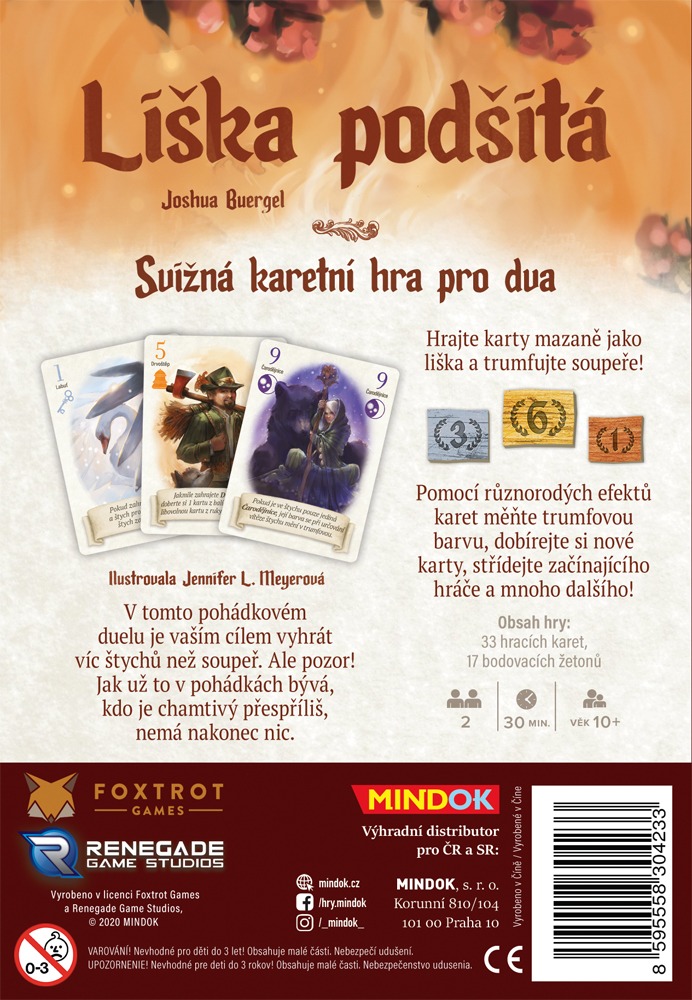 Mindok Liška podšitá Obrázek