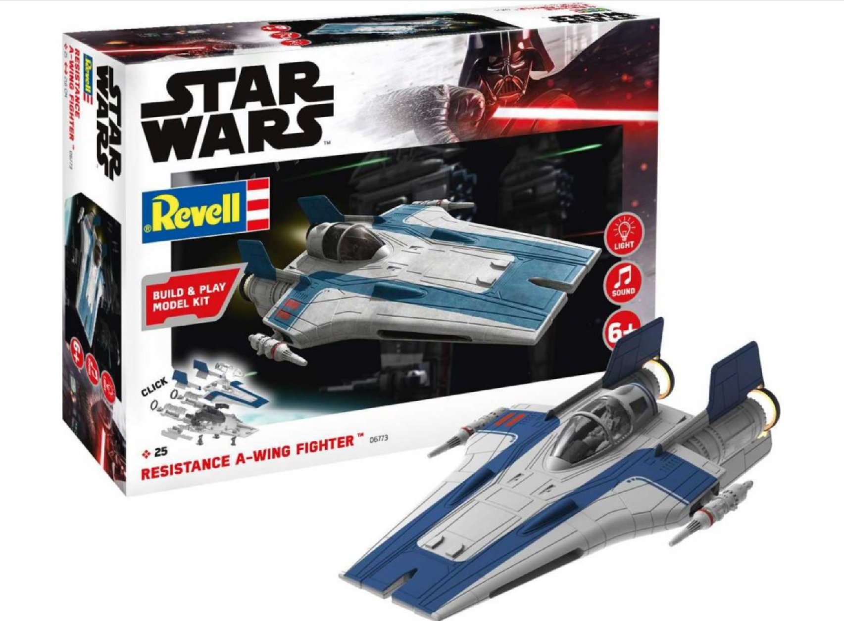 Revell Star Wars - Resistance A-wing Fighter, modrý Obrázek