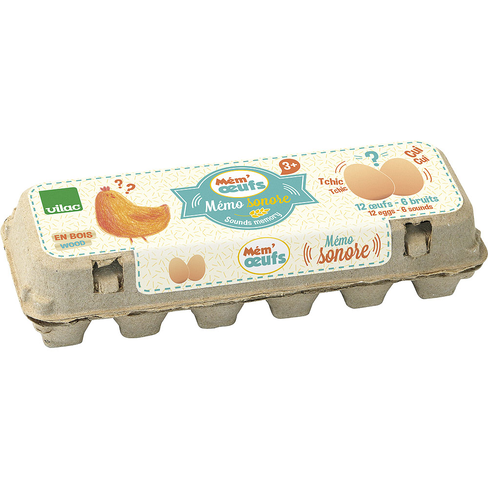 Vilac Dřevěné zvukové pexeso vejce Obrázek