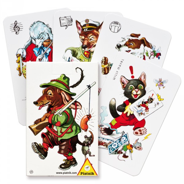 Piatnik Černý Petr Psi Obrázek