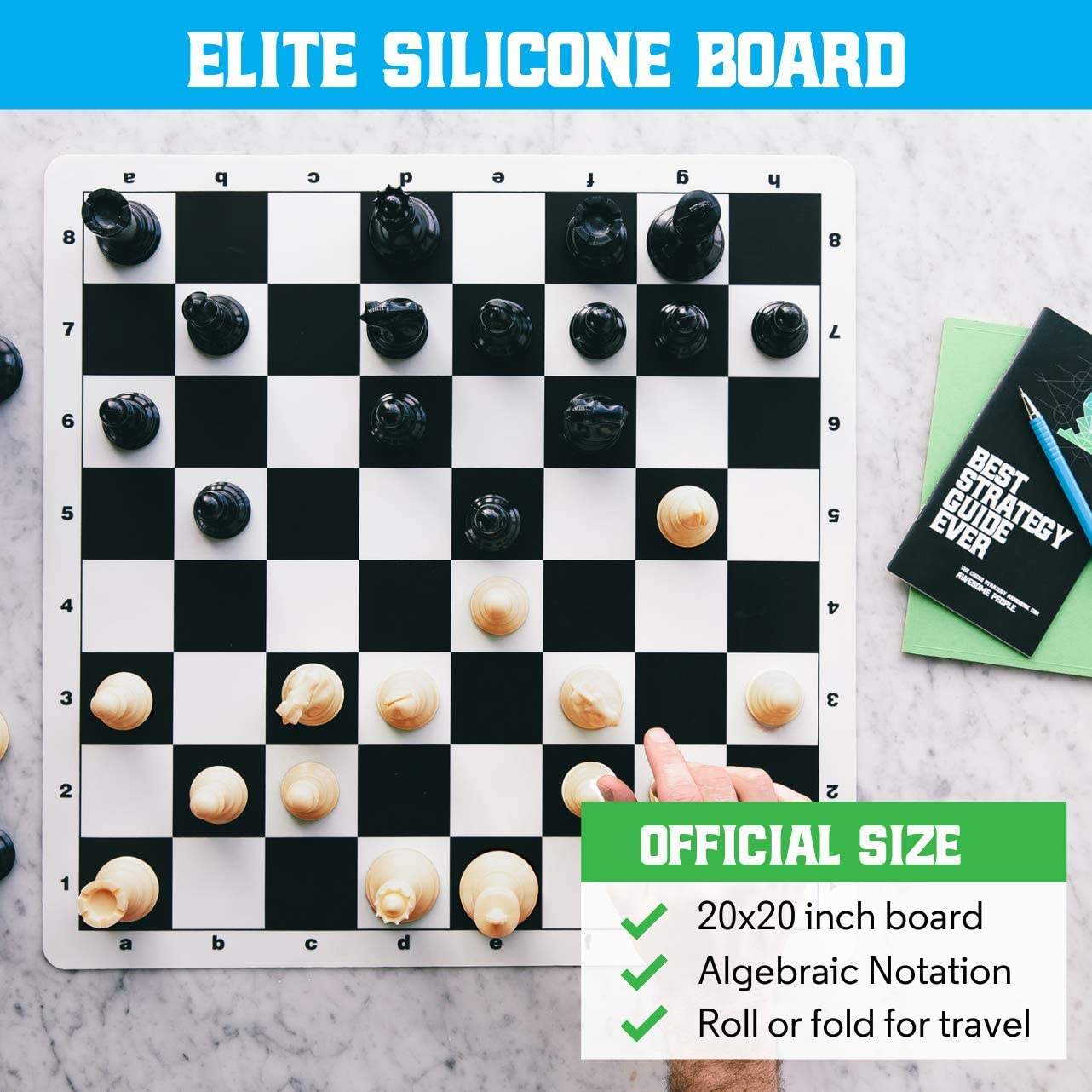 Best Chess Set Ever XL (Black Board) 4X Obrázek