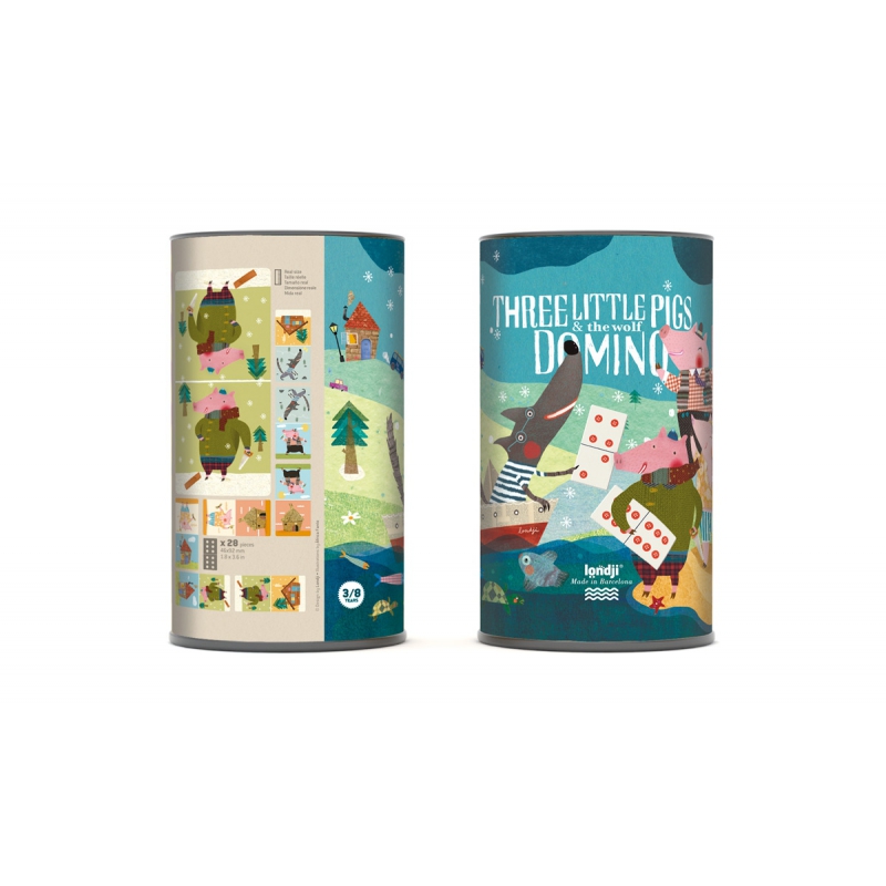 Londji Three Little Pigs Domino Obrázek