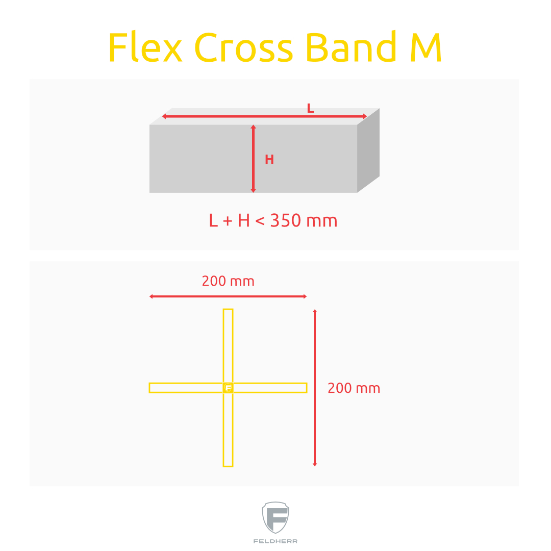 Feldherr Flex Cross Band - M (3ks) Obrázek