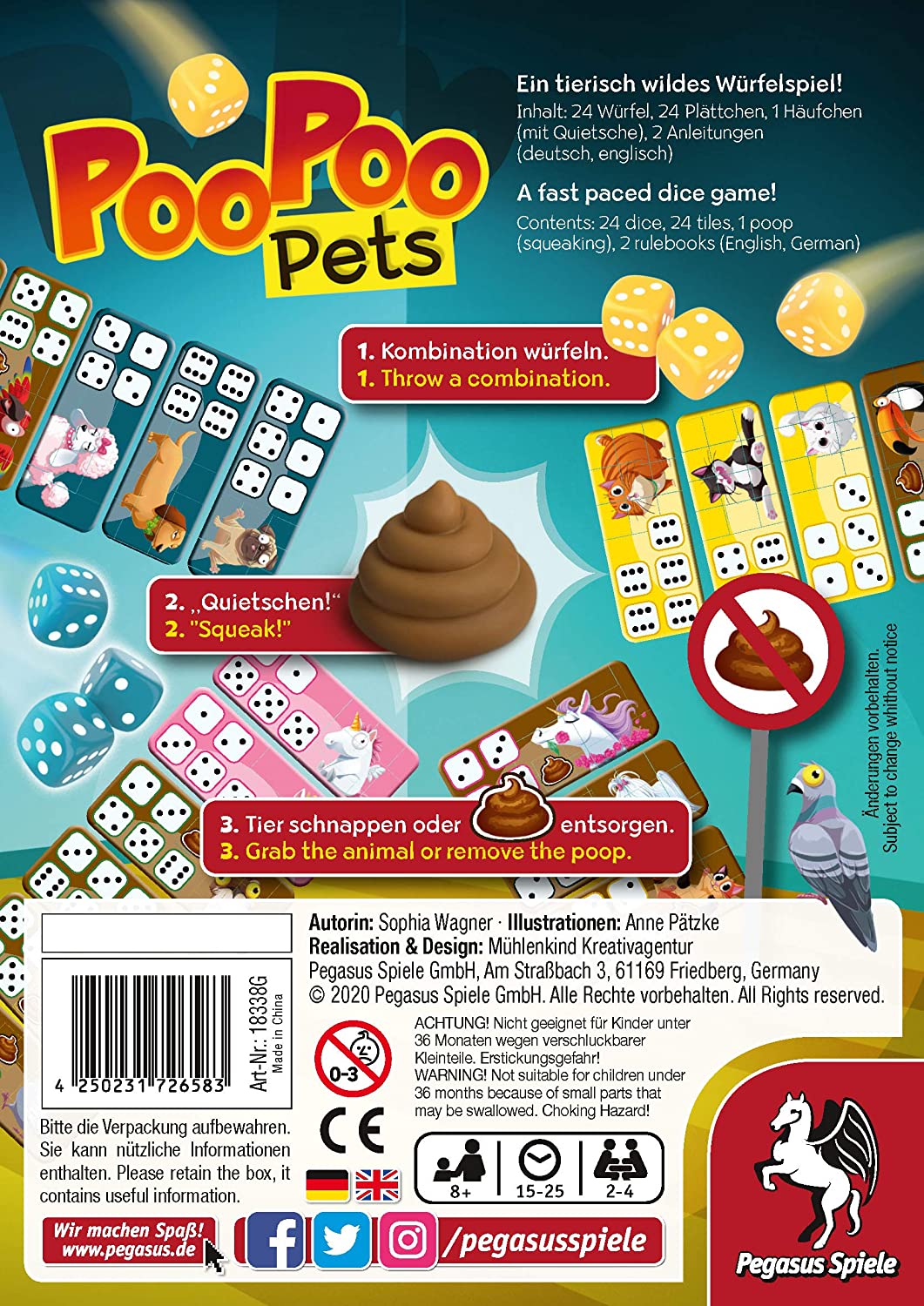 Pegasus Spiele Poo Poo Pets Obrázek
